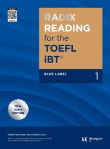 RADIX READING for the TOEFL iBT_Blue Label 1 답지