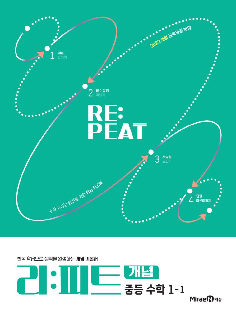 리피트 개념 중등 수학 1-1 답지