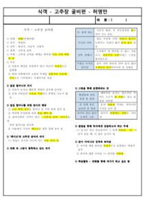 (요점 정리) 식객 - 고추장 굴비편 - 허영만