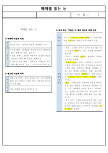 (요점 정리) 매체를 읽는 눈